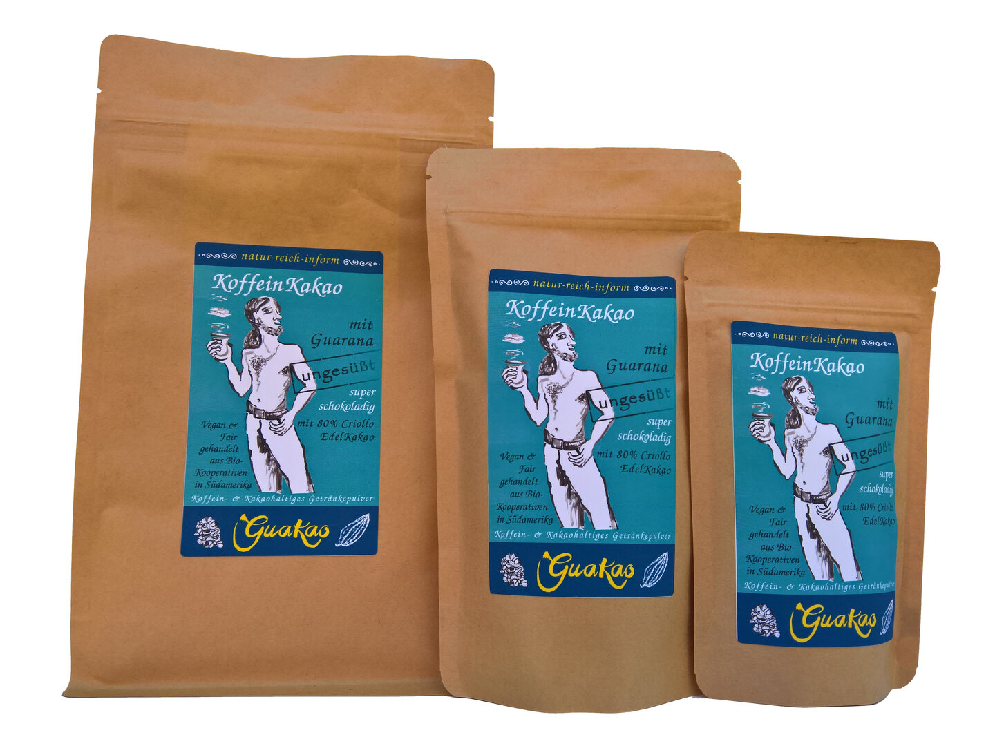 GuaKao - KoffeinKakao mit Guarana, ungesüßt BIO – Bild 3