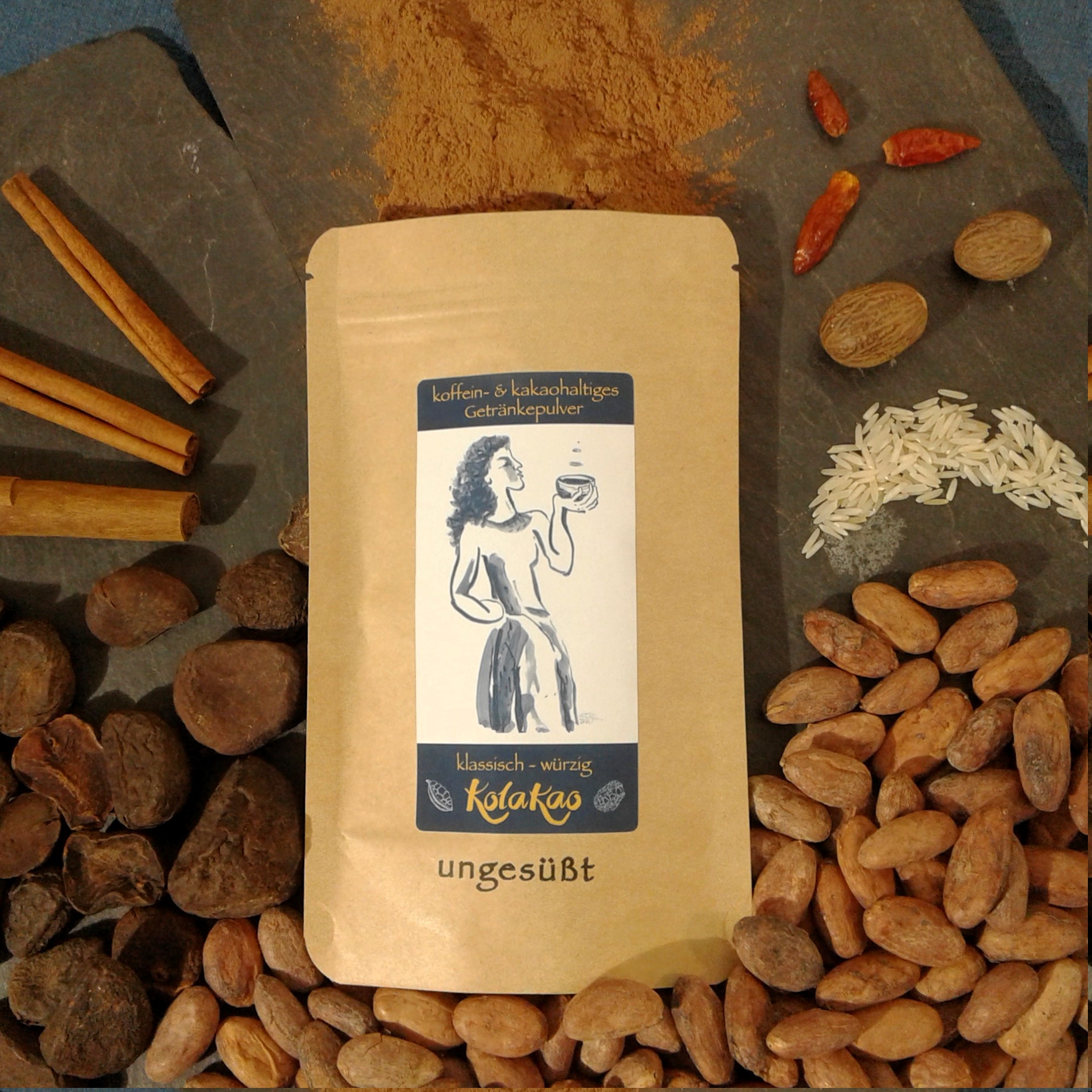 KoffeinKakao mit Kolanuss - würzig, ungesüßt BIO – Bild 4